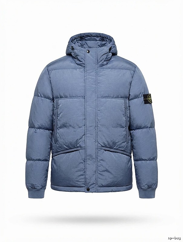 Stone Island series trendy brand light blue down jacket