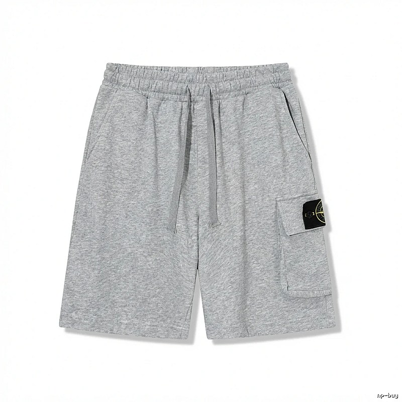 Stone Island workwear style grey shorts