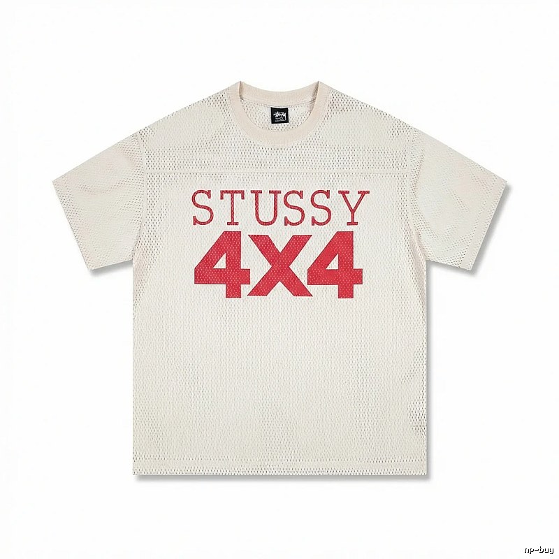 Stussy 4X4 Retro Style White T-shirt