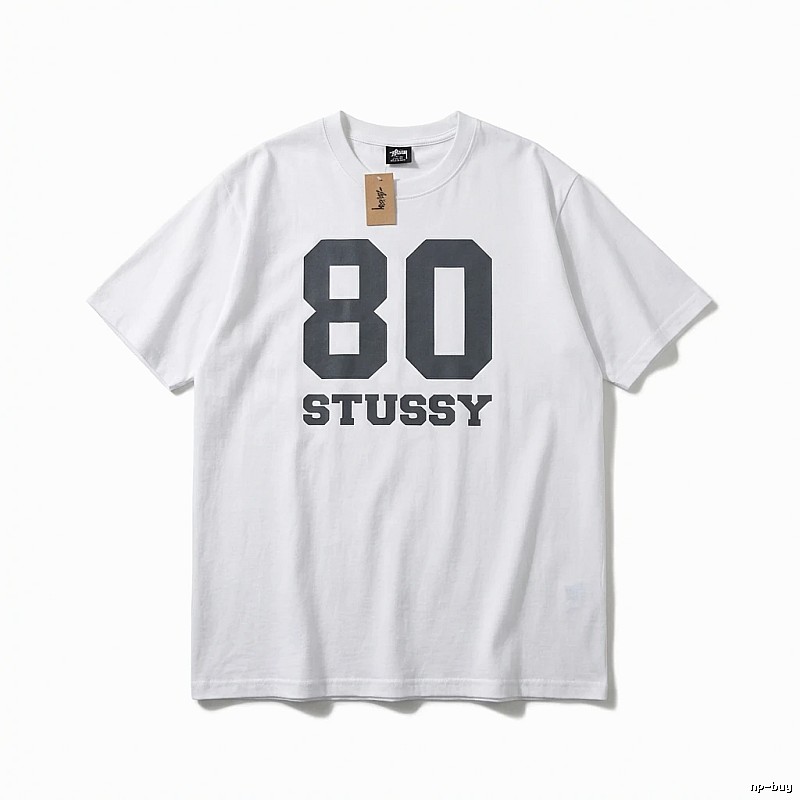 Stussy 80 Series Simple White T-shirt