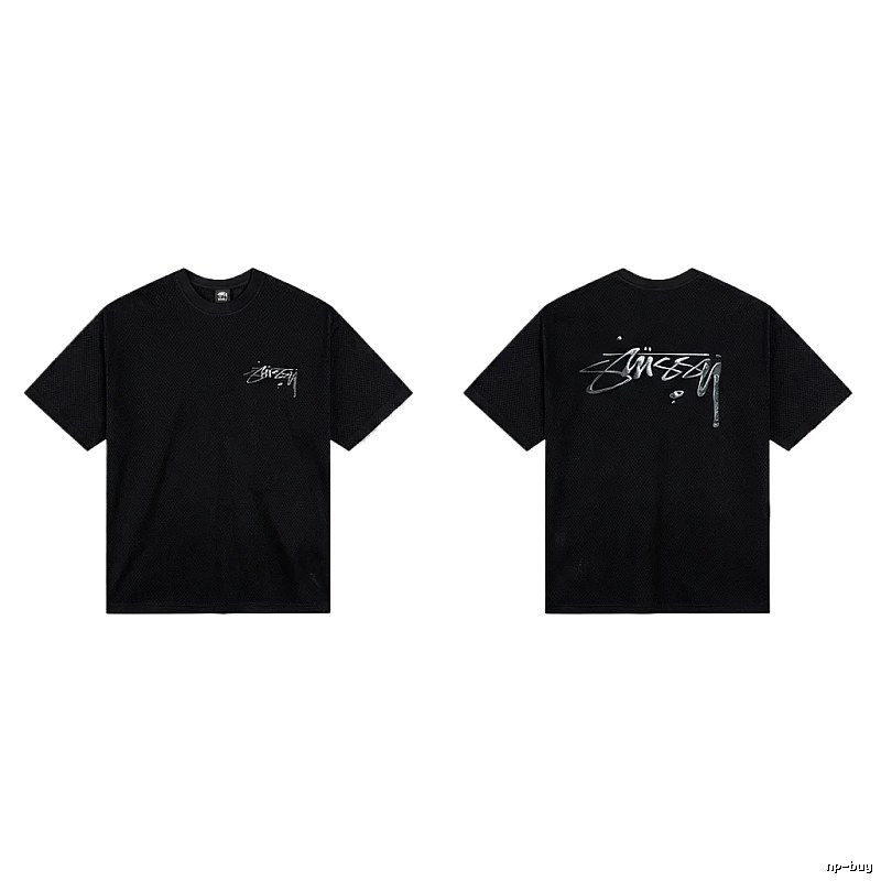 Stussy basic style minimalist black T-shirt
