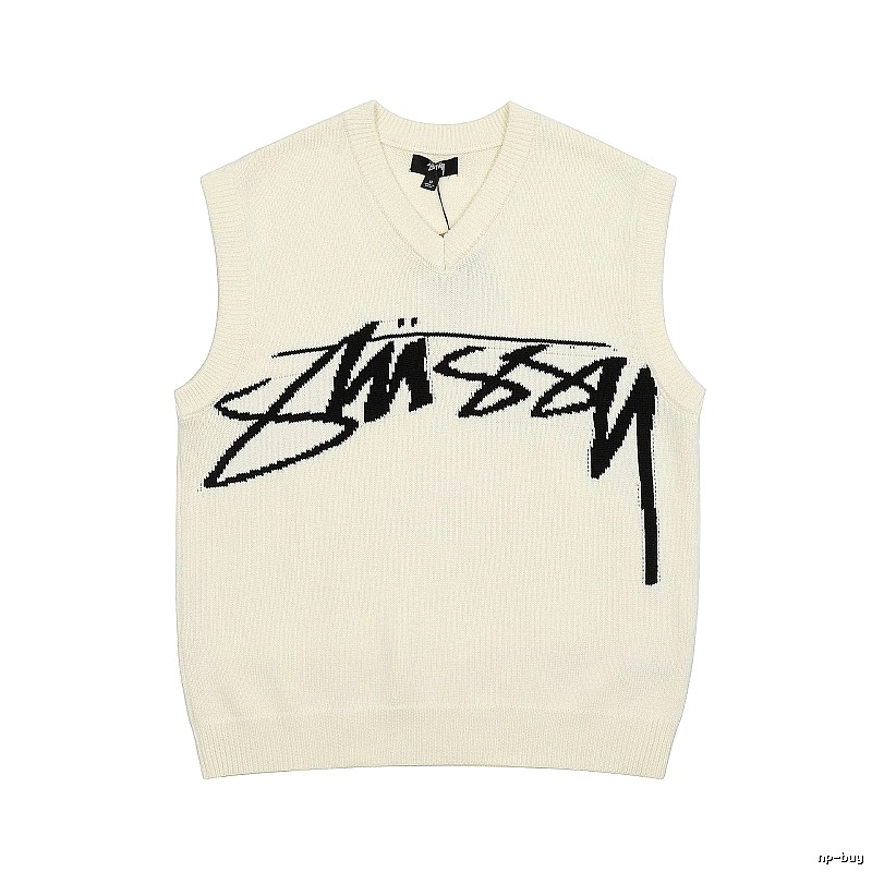 Stussy Beige Swirl Graphic SweatShirt Resort Wear