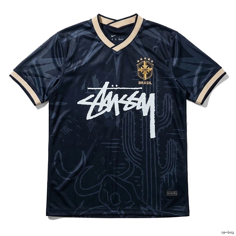 Stussy Brazil Co-branded Dark Style Jersey