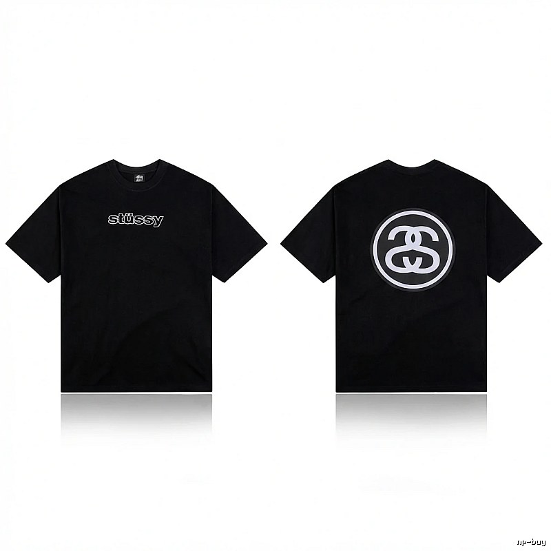 Stussy classic black T-shirt