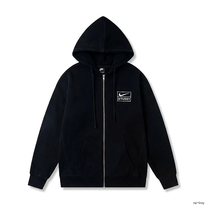 Stussy co-branded black hoodie