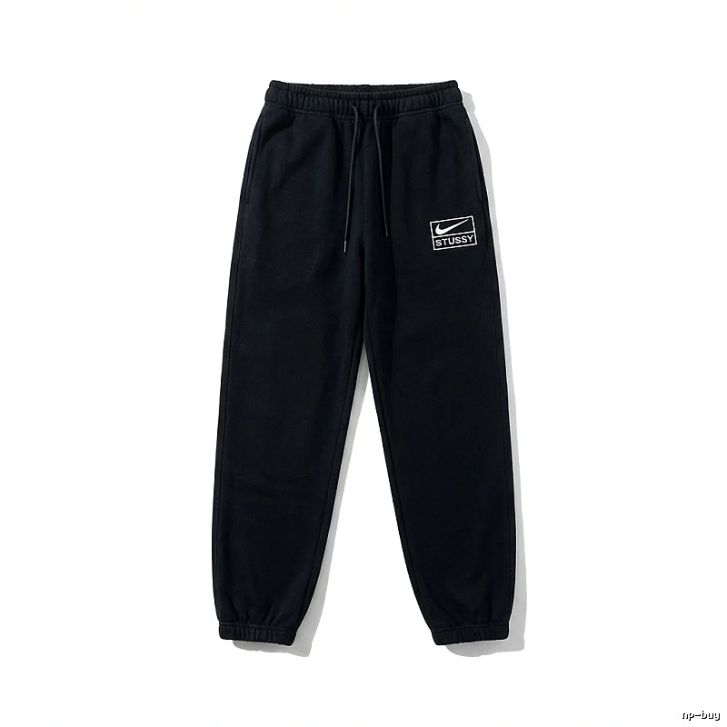 Stussy Co-branded Casual Black Sweatpants