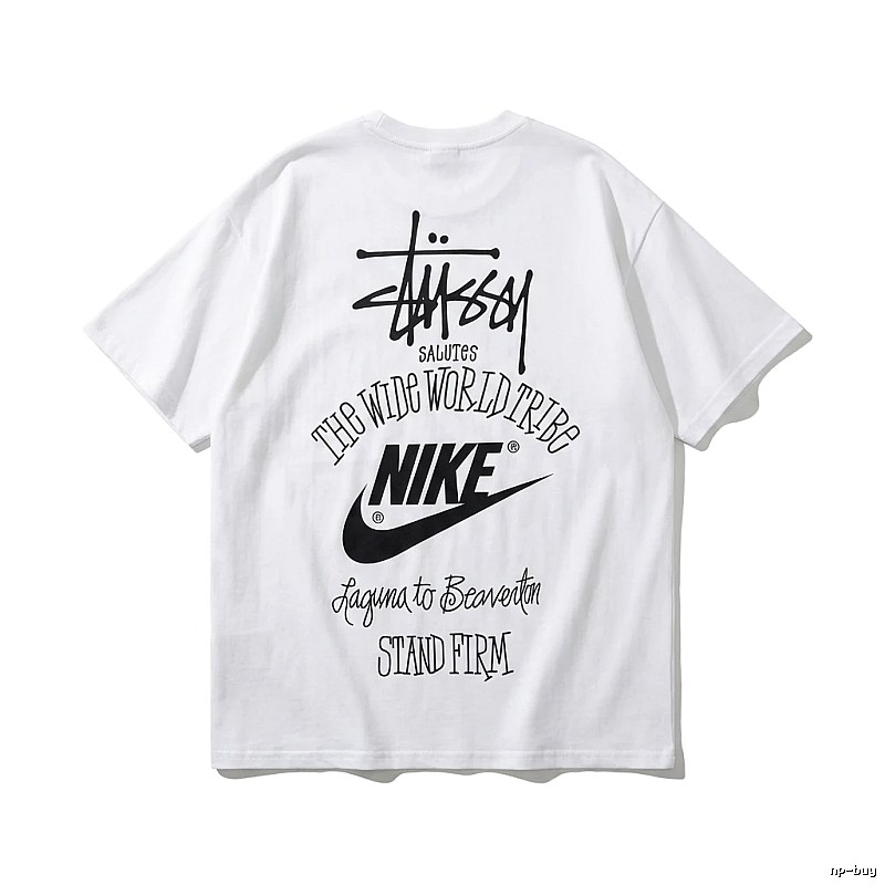 Stussy Co-branded Simple White T-shirt