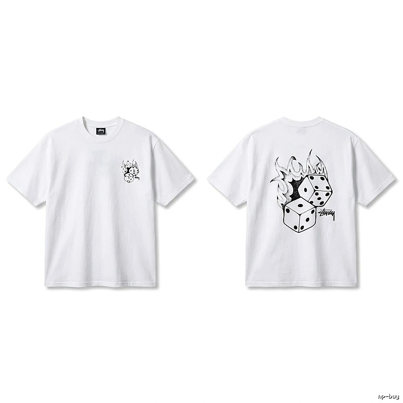 Stussy Dice Print Style White T-shirt