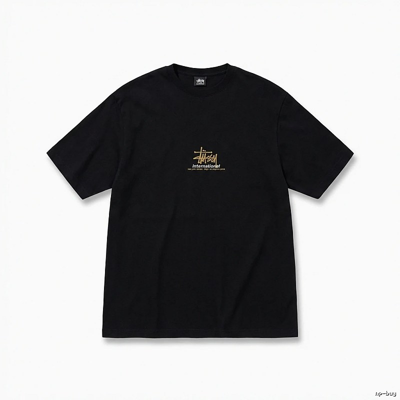 Stussy International Style Black T-shirt
