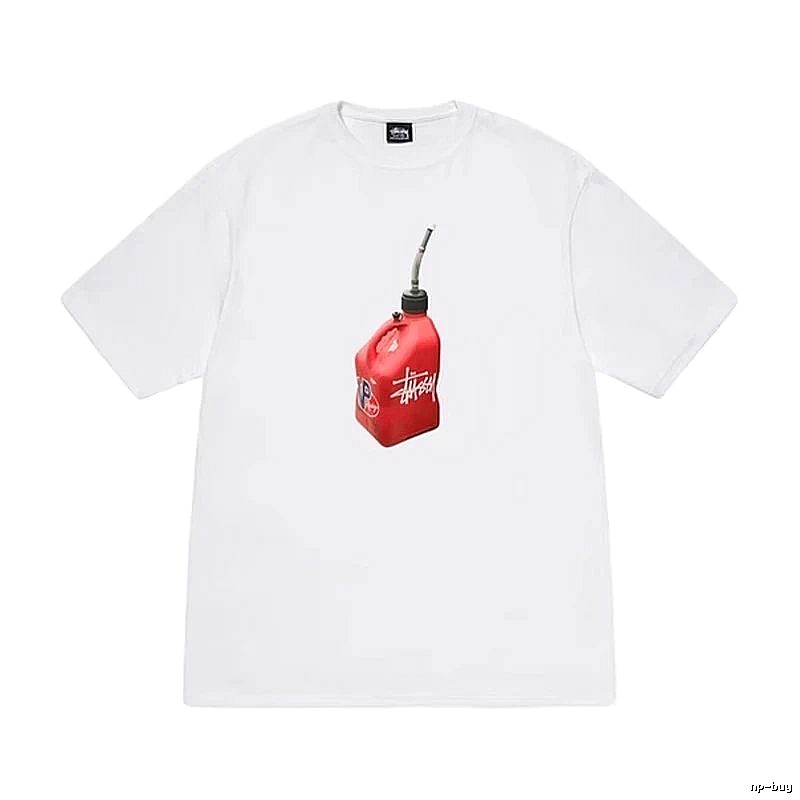 Stussy Patterned Graphic T-shirt Black White Stussy with Polished Detail
