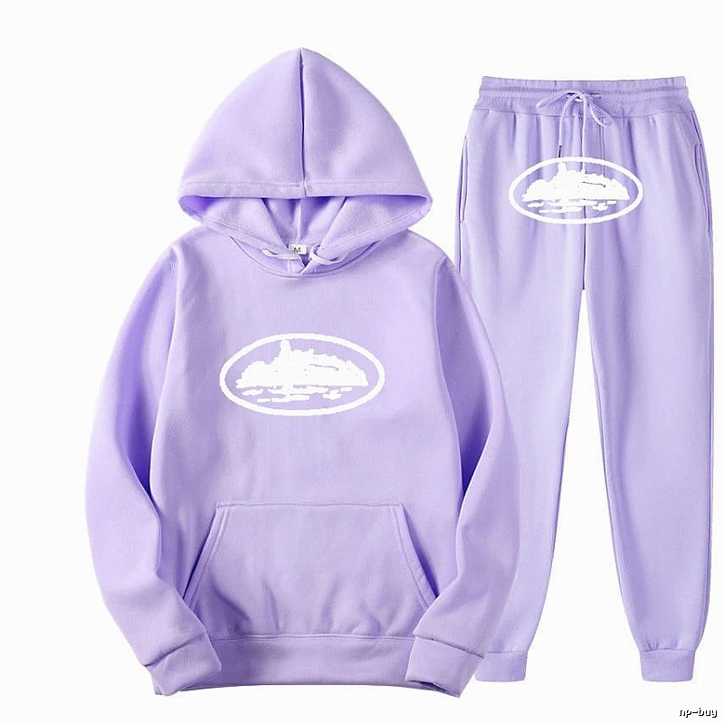 Stussy Purple Tracksuit Set Summer Styling Logo