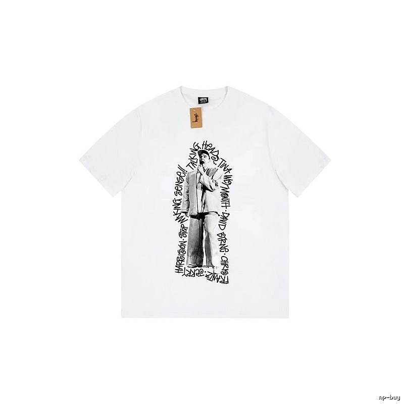 Stussy Resort Graphic T-shirt Black White Stussy for Travel Looks
