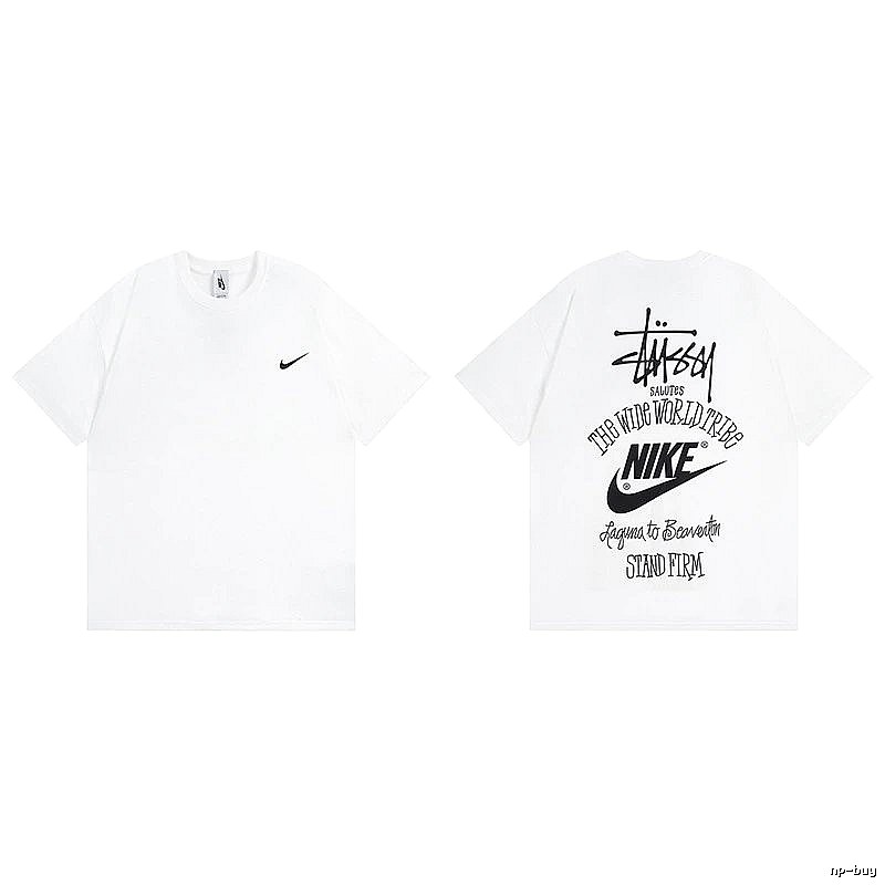 Stussy White Spider Graphic T-Shirt Poolside Style Logo