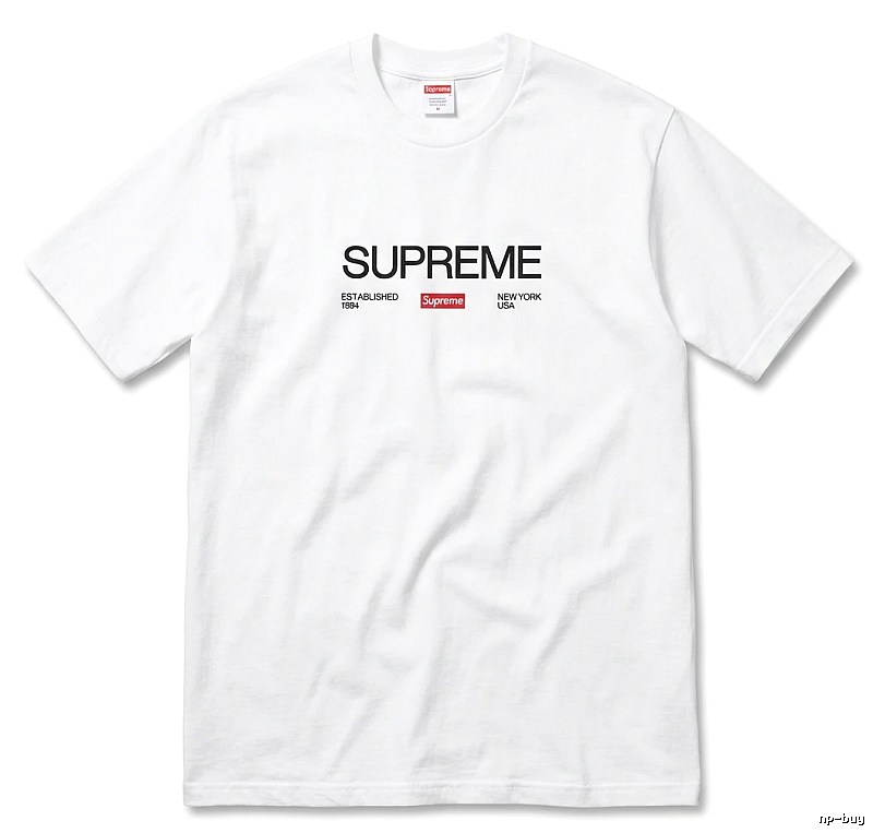 Supreme basic simple white T-shirt