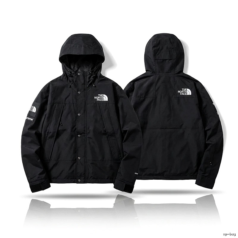 Supreme co-branded black windbreaker