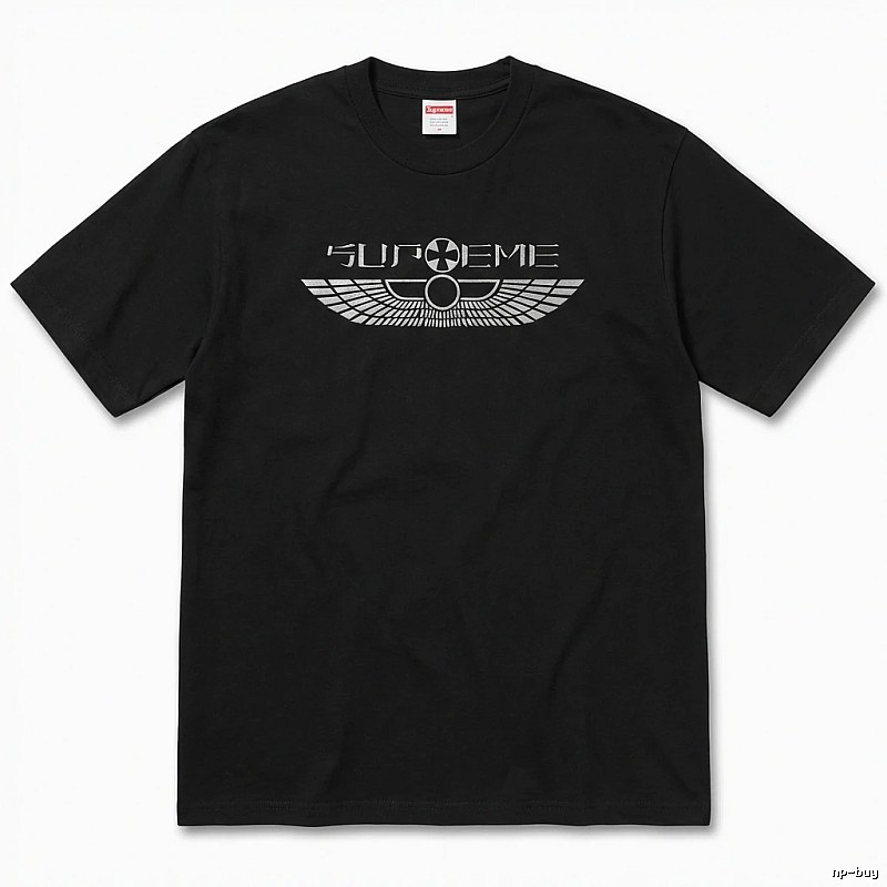 Supreme Flight Series Trendy Cool Black T-shirt