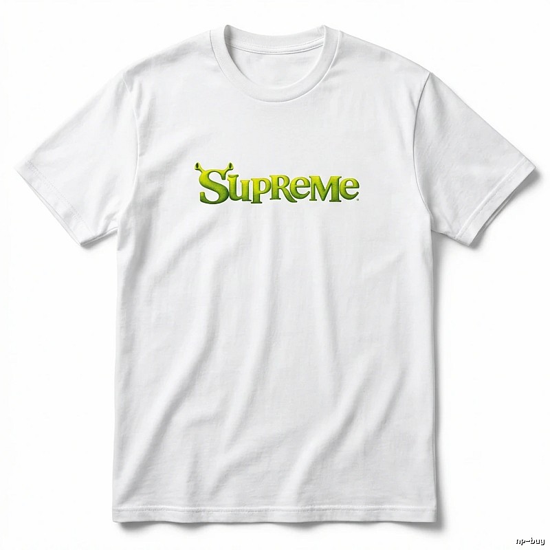Supreme Fluorescent Green Trendy T-shirt