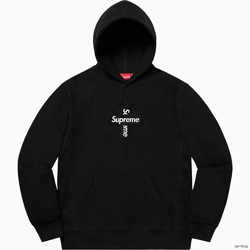 Supreme Lightweight Logo hoodie Gray Red Oversized for Trend Styling