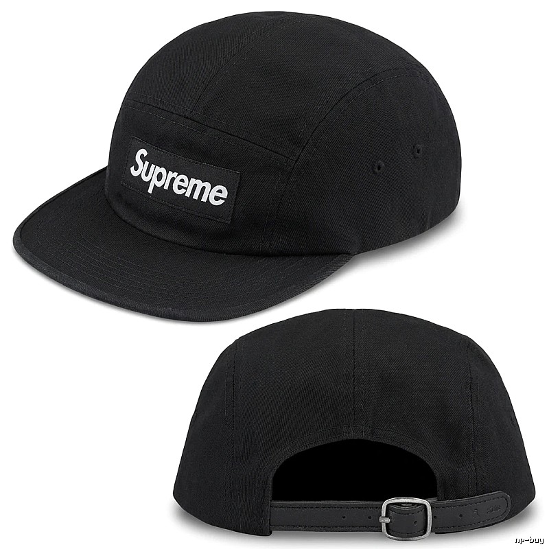 Supreme minimalist style black hat