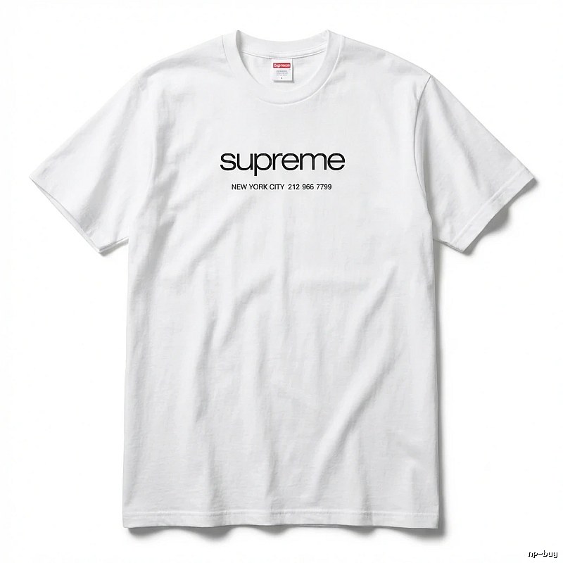 Supreme minimalist style white T-shirt