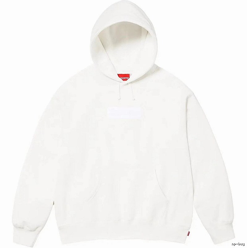 Supreme Monogram Logo hoodie Gray Red Oversized for Layered Styling