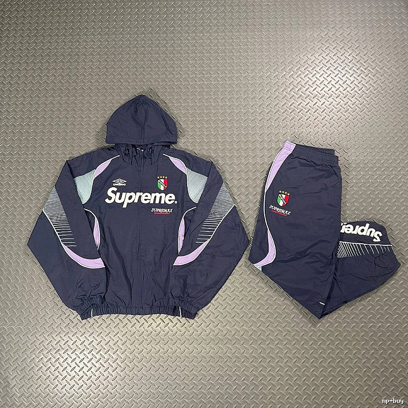 Supreme Navy Purple Tracksuit Set
