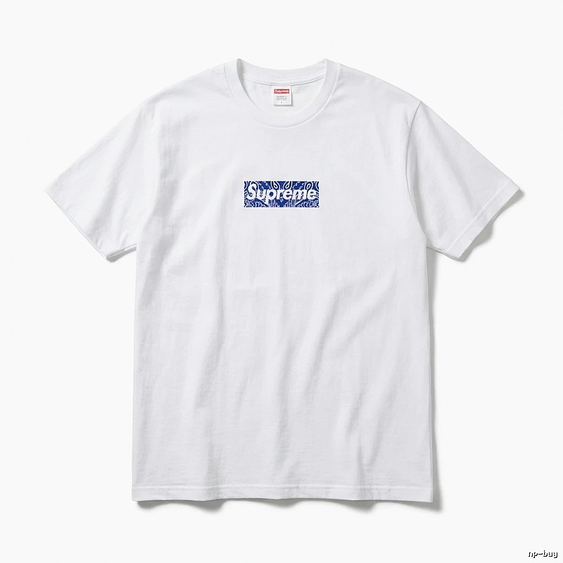 Supreme Print Simple White T-shirt