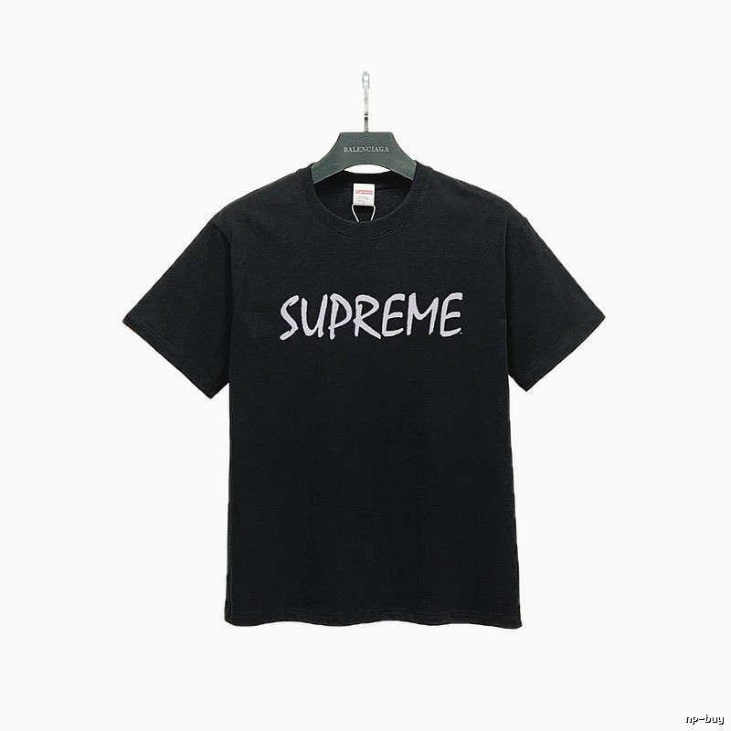 Supreme Printed Street Style Black Short-sleeve T-shirt