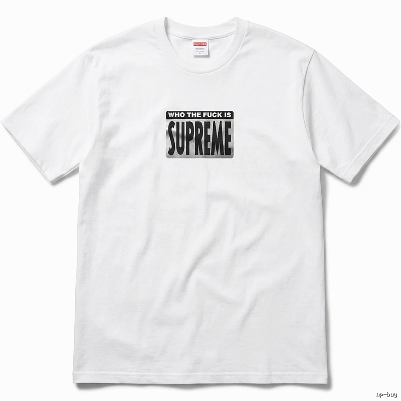 Supreme - printed trendy brand white T - shirt