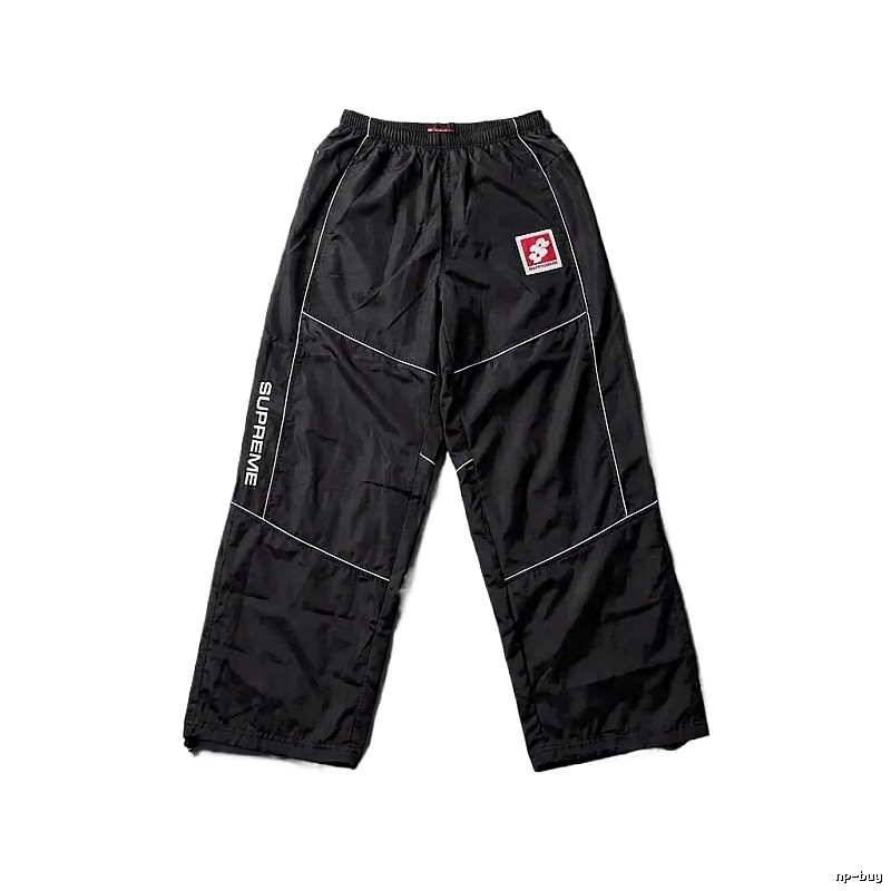 SUPREME sporty black long trousers
