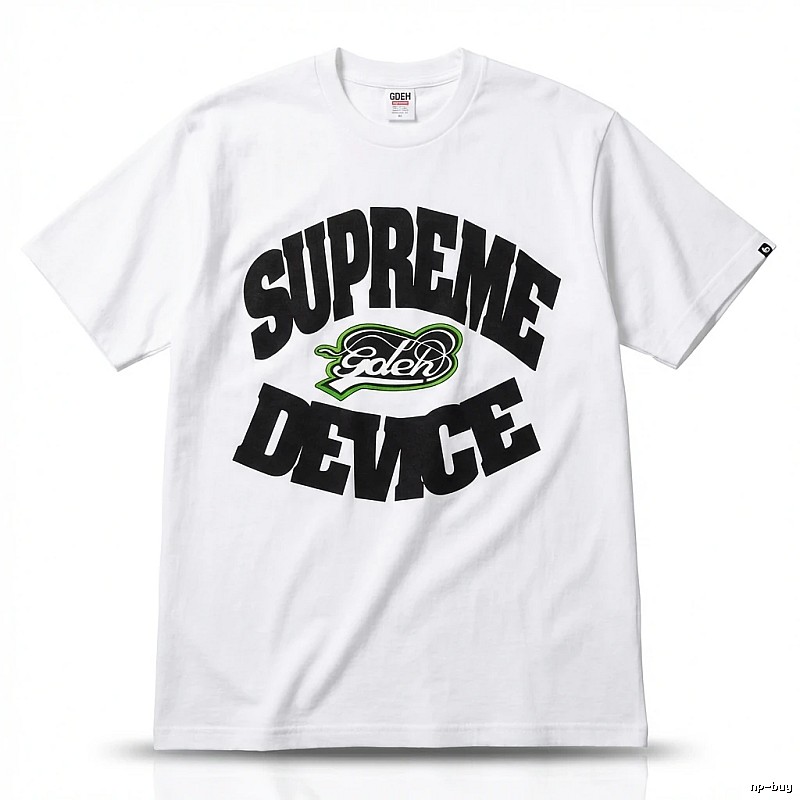 Supreme trendy brand white T-shirt