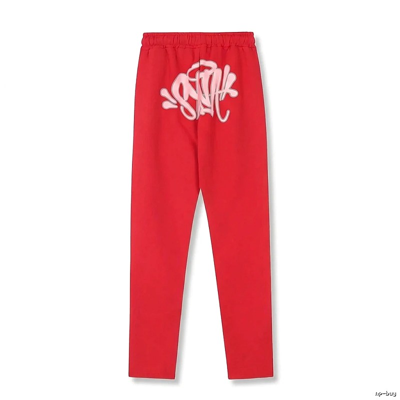 SynaWorld graffiti-style red trousers