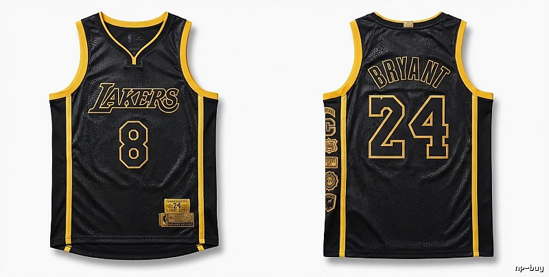 The No. 24 jersey of Kobe Bryant of the Los Angeles Lakers.