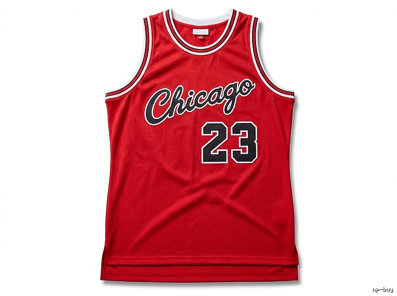 The retro red jersey of the Michael Jordan