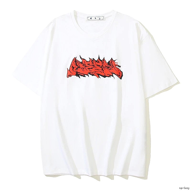 Thrasher Classic Flame logo T-shirt White Red Thrasher for Daily Styling