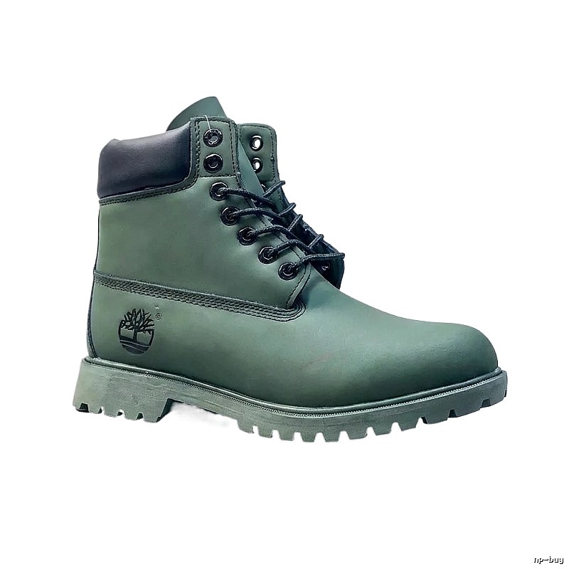 Timberland classic retro-style military green boots