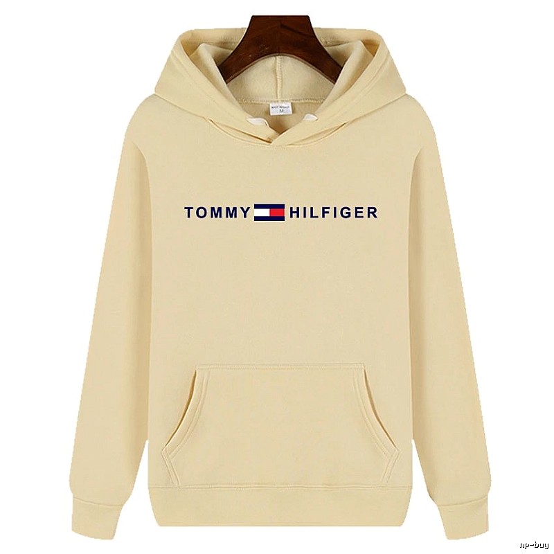 Tommy Hilfiger Patterned Logo hoodie White Tommy Hilfiger with Polished Detail
