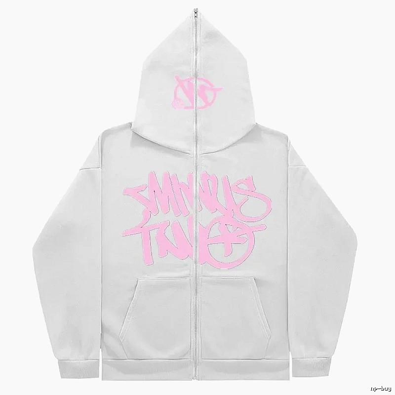 Trapstar Daily Graphic zip hoodie Black Zip Pink with Visual Detail