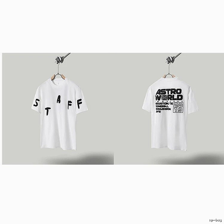 Travis Scott AstroWorld Street Style White T-Shirt