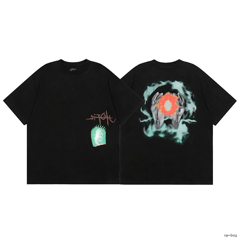 Travis Scott Daily Graphic T-shirt Brown Travis Scott with Visual Detail