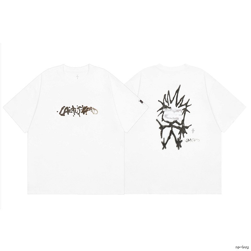 Travis Scott Gift Ready Graphic T-shirt Brown Travis Scott with Standout Detail