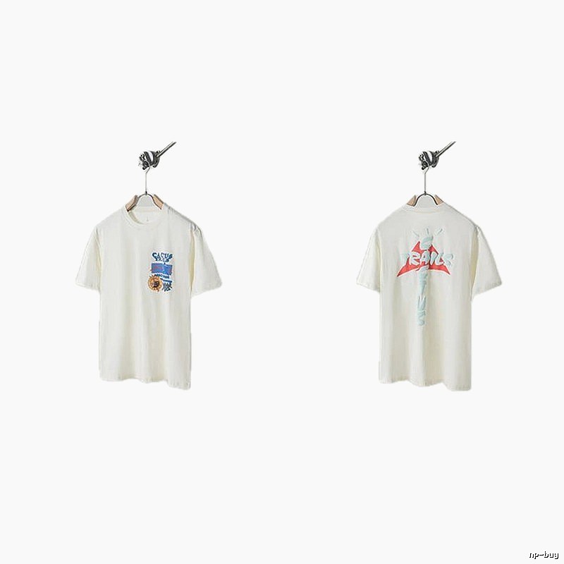 Travis Scott Graffiti Street Style Off-white T-shirt