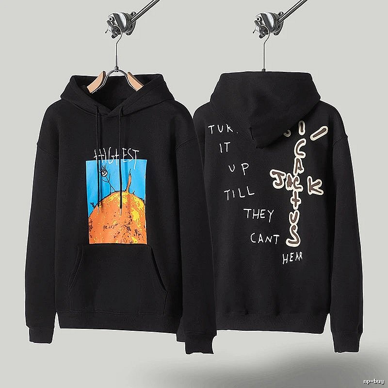 Travis Scott Lightweight Graphic hoodie Green Printed Graphics for Trend Styling