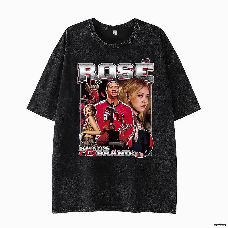 Tupac Gift Ready Portrait graphic T-shirt Black Tupac Collage with Standout Detail