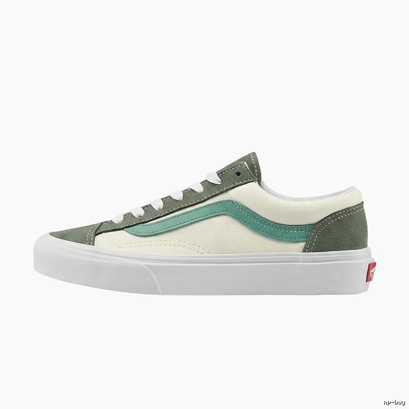 Vans Classic Retro Green and White Shoes