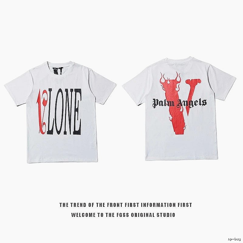 Vlone Resort Logo T-shirt Black Purple Vlone with Premium Look