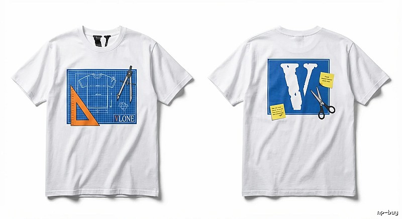 Vlone trendy white T-shirt