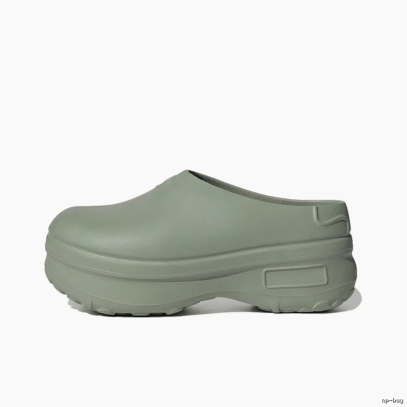 Yeezy Thick-soled Casual Style Grey-green Slippers